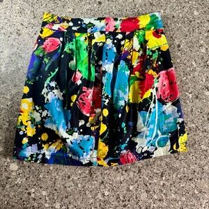 Forever 21 l Colorful Abstract Print Mini Skirt l Size S ✨